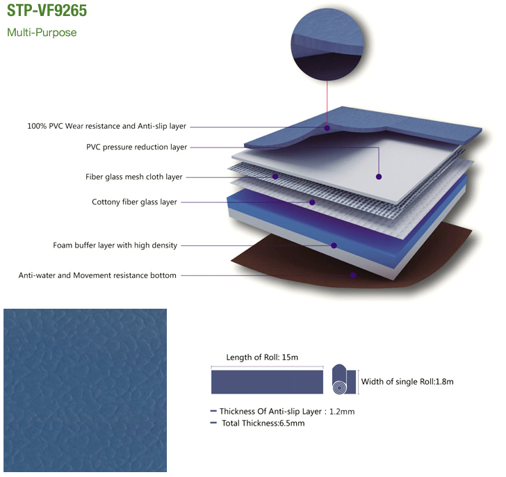 STP Vinyl Flooring (STP-VF9265)